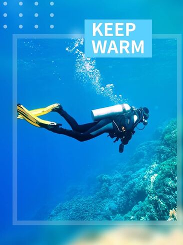 PROTAURI Wetsuit Women 3MM，Thicker Neoprene Diving Suit Front Zip Keep Warm in Cold Water, One Piece Full Body Wetsuits Long Sleeves Swimsuit UV Protection for Surfing/Scuba/Snorkeling/Swimming in Kuwait