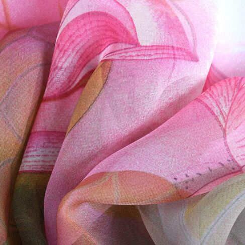 Geoxury Scarfs for Women Lightweight Floral Pattern Scarfs Fashion Scarves Elegant Sunscreen Shawls Wraps for Ladies in Kuwait