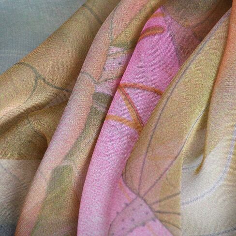 Geoxury Scarfs for Women Lightweight Floral Pattern Scarfs Fashion Scarves Elegant Sunscreen Shawls Wraps for Ladies in Kuwait