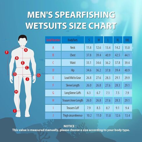 Homruilink Men's Spearfishing Wetsuits,3MM Camouflage One Piece Neoprene Diving Suit/Two-Pieces Hooded Snorkeling Suit for Freediving Snorkeling Swimming Full Wetsuit in Kuwait