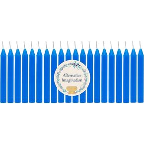 Alternative Imagination Colored Candles, 4 Inch Mini Taper Chime Candles, Great for Birthday Parties, Spells, Witchcraft Supplies, Wiccan Decor, Altar Candles, Unscented Meditation Candles, Box of 20