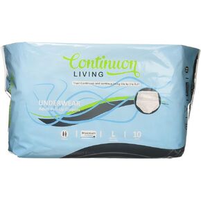 Continuon Living Adult Incontinence Underwear Disposable Pull Up Diapers for Women and Men Flex Fit Cotton Brief