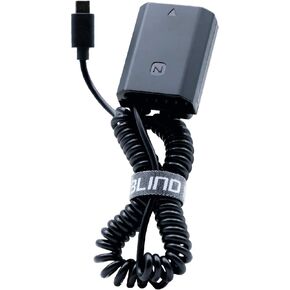 Blind Spot - Sony np-fz100 Dummy Battery Usbc Compatible with Sony NP-FZ100 Cameras -for Sony Alpha A6600, A6500 FX3, A7 III, A7R3, A7R IV, A7S III, A9, A9R, A9S, A7C, A1 Cameras in Saudi Arabia