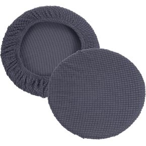 PATIKIL 11" Round Bar Stool Cover, 2 Pack Washable Elastic Stool Cushion Cover for Diameter 11"-14" Chair, Cream in Kuwait