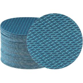 HARFINGTON 70pcs Diamond Shape Sanding Discs 6 Inch 60 Grit Hook and Loop Woodworking Automotive Finishing Discs Sandpaper Pads for Random Disc Sander Orbital Sander in Kuwait