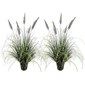 Artificial Plant 35in(1pack) Tall Artificial Lavender Plant,Faux Plants Indoor Home Decorative Artificial Plants & Flowers in Pot Fake Plant, House Plant Indoor in Kuwait