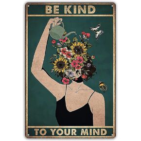 Fmcmly Daily Gratitude Inspirational Metal Tin Sign Green Boho Room Aesthetic Decoration Home Kitchen Office Bedroom Cafes Wall Decor 8x12 Inch