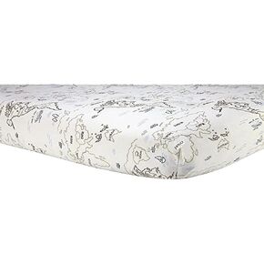Sadie & Scout Crib Sheet, Zahara World Map Fitted 28x52 Inch (Pack of 1) in Kuwait