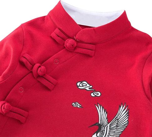 ملابس LXKIKMM للأطفال الصغار من النوع الصيني De Stijl Rompers للعام الجديد in Kuwait