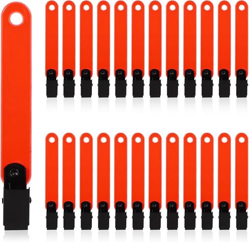 TOYMIS 24pcs Reflective Trail Markers, 4.06x0.51 Inch Trail Markers for Hiking Trail Markers for Trees Trail Marking Ribbon with Clips for Hunting Outdoor in Saudi Arabia