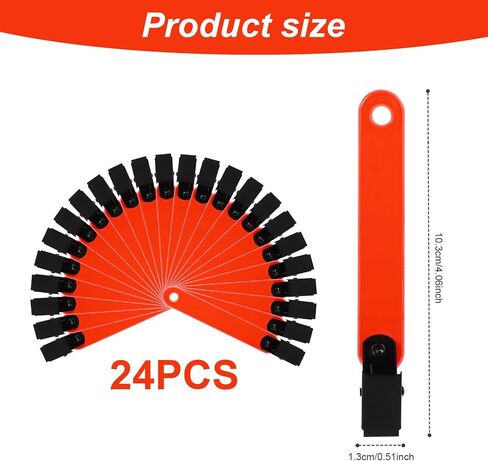 TOYMIS 24pcs Reflective Trail Markers, 4.06x0.51 Inch Trail Markers for Hiking Trail Markers for Trees Trail Marking Ribbon with Clips for Hunting Outdoor in Saudi Arabia