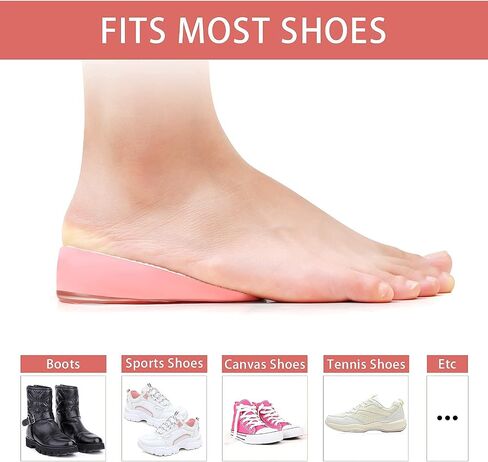 Height Increase Insoles - Heel Lift Shoe Lifts for Women, Comfortable Version (1.4 Inch) in Saudi Arabia