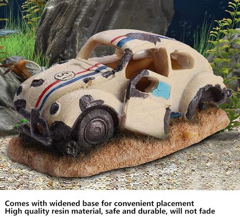 حوض السمك ديكور سيارة دائم محاكاة الراتنج سيارة سيدان خزان الأسماك حوض السمك الحلي التبعي in Kuwait