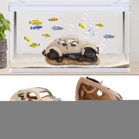 حوض السمك ديكور سيارة دائم محاكاة الراتنج سيارة سيدان خزان الأسماك حوض السمك الحلي التبعي in Kuwait
