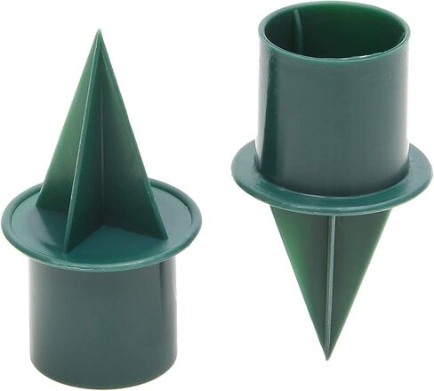 40-Pack Green Plastic Candle Holder Stakes - 1-inch Picks for Floral Arrangements, Wedding Table Centerpieces in Saudi Arabia