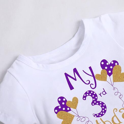 ODASDO Baby Girls Toddler Kids 1st / 3rd Birthday Party Cake Smash Cotton Short Sleeve Princess Tutu Dress Photo Props in Saudi Arabia