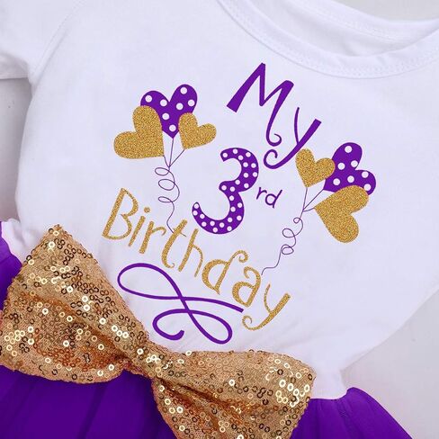 ODASDO Baby Girls Toddler Kids 1st / 3rd Birthday Party Cake Smash Cotton Short Sleeve Princess Tutu Dress Photo Props in Saudi Arabia