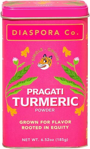 Diaspora Co. Single-Origin Pragati Turmeric Powder | 185 Gram Chefs Tin in Saudi Arabia