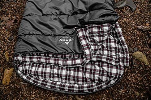 TETON Sports Fahrenheit Sleeping Bag – XXL Sleeping Bag, Big, Warm and Roomy, Adult Camping in Style. Flannel Inner Lining, All Weather Bags in Kuwait