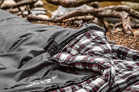 TETON Sports Fahrenheit Sleeping Bag – XXL Sleeping Bag, Big, Warm and Roomy, Adult Camping in Style. Flannel Inner Lining, All Weather Bags in Kuwait