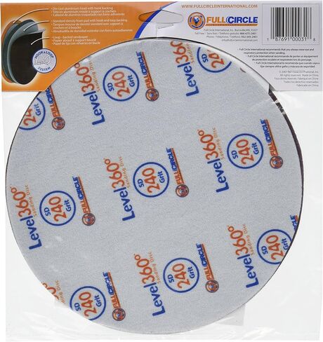 فول سيركل انترناشونال قرص سنفرة ليفل 360 220 حبيبة، 5 قطع SD220-5 8-3/4 in Kuwait