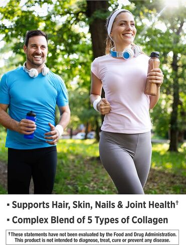 Nature's Truth Multi Collagen Protein Capsules | 90 Count | Type I, II, III, V, X | Collagen Peptide Pills | Gluten Free Supplement in Saudi Arabia
