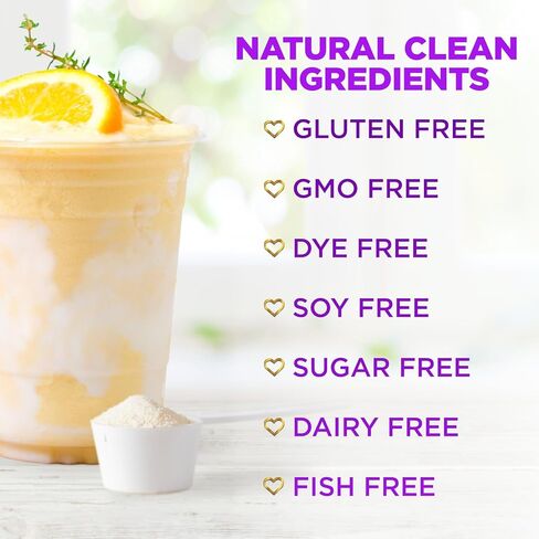 مسحوق ببتيدات الكولاجين مع حمض الهيالورونيك والبيوتين، مسحوق الكولاجين المتحلل من الأعشاب للنساء (النوع الأول والثالث) لدعم الشعر والبشرة والأظافر والمفاصل، ومكملات الكولاجين - 30 وجبة in Kuwait