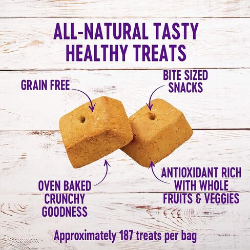 Wellness WellBars Natural Grain Free Crunchy Dog Treats, Yogurt, Apples & Banana, 20-Ounce Box in Saudi Arabia