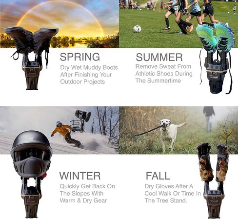 VersaDri Fastest Boot Shoe Glove Ski Snowboard Helmet Dryer Forced Air Heater | Fast Dry Times | Heat Or Cool Fan | 12V DC Power Connection | No Rack Needed | Premier in Saudi Arabia