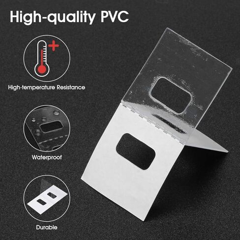 أشرطة تصليح الستائر الرأسية من لوكسيف، 30 طقم، أشرطة شفافة لإصلاح الستائر العمودية الإجمالية، 60 قطعة، حافظة للستائر العمودية المتينة مسبقة القطع in Kuwait