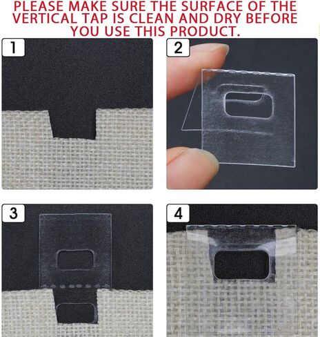 أشرطة تصليح الستائر الرأسية من لوكسيف، 30 طقم، أشرطة شفافة لإصلاح الستائر العمودية الإجمالية، 60 قطعة، حافظة للستائر العمودية المتينة مسبقة القطع in Kuwait