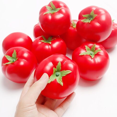 X هوت الفشار 10 قطع واقعية الطماطم وهمية الطماطم رغوة الطماطم الطماطم ديكور للمنزل مطبخ ديكور الحفلات in Kuwait