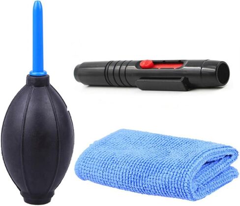 KASINshooting 3 في 1 الغبار الضرب منفاخ الهواء فرشاة القلم طقم تنظيف القماش لكاميرا الفيديو الرقمية الكمبيوتر عدسة شاشة الهاتف in Kuwait