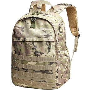 Wraifa Boys Backpack Waterproof Kids School Bag Outdoor Travel Camping Daypack Camo Rucksack (Amy Green, Small) …