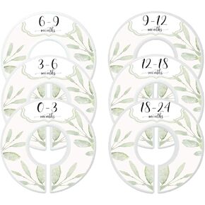 Mumsy Goose Baby Girl Clothes Dividers Nursery Closet Dividers Closet Organizers Botanical in Saudi Arabia