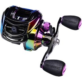 Doorslay Baitcasting Reels - Colorful Fishing Reel, 9+1 BB Bearing Fishing Baitcast Reel High Speed 7.2:1 Fishing Reel Bait Cast Wheel Left/Right Hand Fishing Accessory Magnetic Braking System in Kuwait