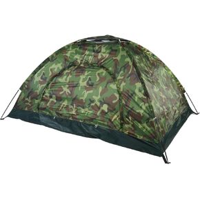 Outdoor Tent, 2 Persons 40 UV Protection Tent Waterproof Camouflage Portable Tent for Camping Hiking Bicycle and Spare Parts in Kuwait