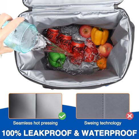 حقيبة ظهر Heytrip Cooler 36/54 Cans حقيبة تبريد معزولة مقاومة للماء للاحتفاظ بالبرودة لمدة 20 ساعة، مبرد مانع للتسرب مع حزام للصدر ومقصورات متعددة in Saudi Arabia