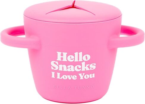 Bella Tunno Happy Snacker – No Spill Snack Cups for Toddlers and Babies, Baby Snack Container Made from Silicone BPA Free, Soft and Easy to Use (Snack Super Fan) in Kuwait