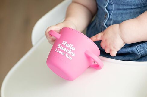 Bella Tunno Happy Snacker – No Spill Snack Cups for Toddlers and Babies, Baby Snack Container Made from Silicone BPA Free, Soft and Easy to Use (Snack Super Fan) in Kuwait
