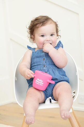 Bella Tunno Happy Snacker – No Spill Snack Cups for Toddlers and Babies, Baby Snack Container Made from Silicone BPA Free, Soft and Easy to Use (Snack Super Fan) in Kuwait