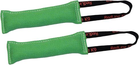 Redline K9 Bundle of 2 French Linen Dog Tug Toy 3 inch X 10 inch - 1 Handles (Blue) in Saudi Arabia