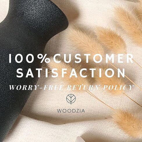 مزهرية سيراميك سوداء من W.Z WOODZIA لعشبة بامباس، نمط ديكور منزلي بوهو حديث، مثالية للزهور المجففة المزخرفة أو قطع مركزية لطاولة الطعام [لا تتضمن البامباس] (أسود)، WZ-2 in Kuwait