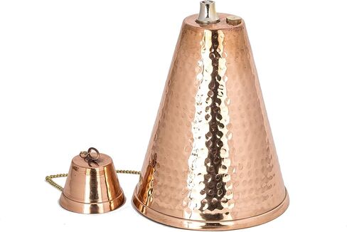 Haiwiian Premium Metal Oil Lamp Outdoor, 54" Tall- Tiki Style/w Snuffer Deck Torch for Patio, Outdoor, Lawn and Garden/w Large 32oz Oil Lamp (Brushed Bronze) in Saudi Arabia