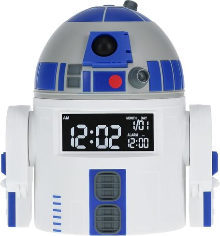 Paladone R2D2 Alarm Clock - Perfect Decor for Star Wars Fans - USB Cable Included - 13 cm (5") Tall in Kuwait