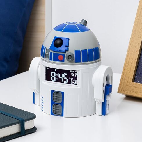 Paladone R2D2 Alarm Clock - Perfect Decor for Star Wars Fans - USB Cable Included - 13 cm (5") Tall in Kuwait