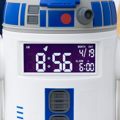 Paladone R2D2 Alarm Clock - Perfect Decor for Star Wars Fans - USB Cable Included - 13 cm (5") Tall in Kuwait
