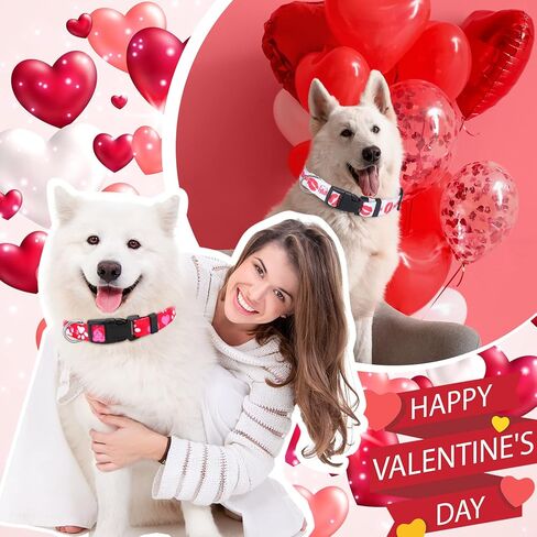 Sadnyy 6 Pcs Holiday St. Patrick's Day Dog Collars with Safety Plastic Buckle Adjustable Easter Day Cute Pet Collar for Female and Male Large Small Medium Dogs(M Size) in Kuwait