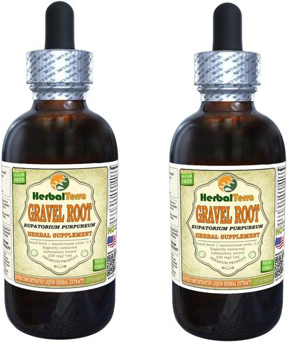 Herbal Terra LLC جذر الحصى (Eupatorium Purpureum) جليسيريت، مستخلص سائل خالٍ من الكحول للجذور المجففة 2 أونصة in Saudi Arabia