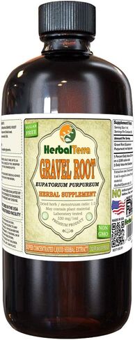 Herbal Terra LLC جذر الحصى (Eupatorium Purpureum) جليسيريت، مستخلص سائل خالٍ من الكحول للجذور المجففة 2 أونصة in Kuwait